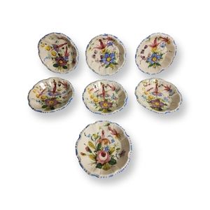 Vintage set of 7 small plates Italian made